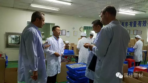 俄罗斯纳诺泰克参观兵兵退热贴生产车间