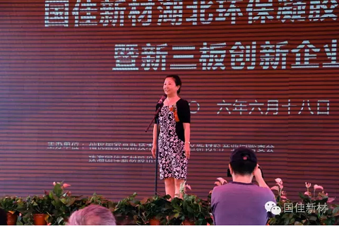 中国绝热节能材料协会常务副会长胡小媛女士致辞